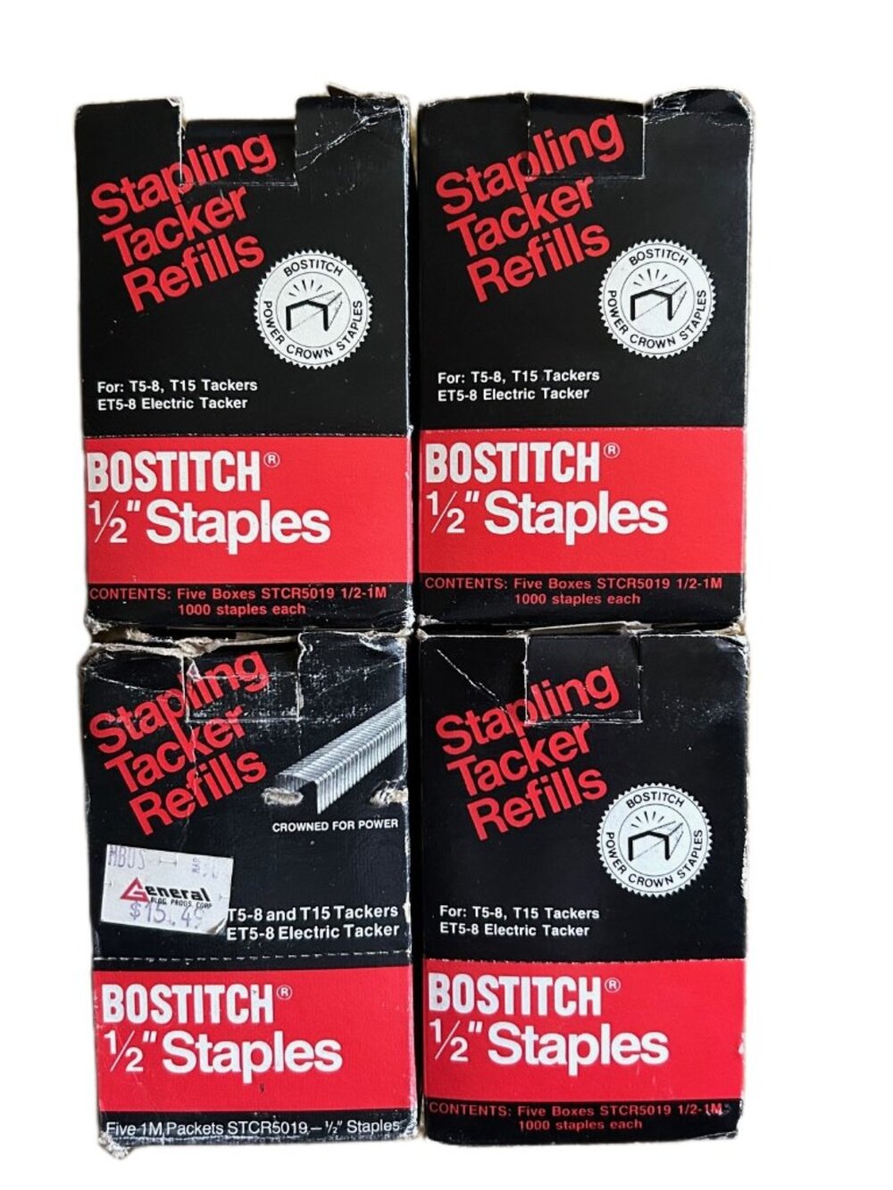 Lot of 18,000 Genuine Bostitch STCR5019-1/2” Staples